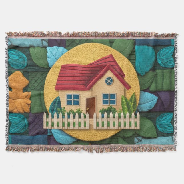  Cosy Home Haven  Throw Blanket (Front)