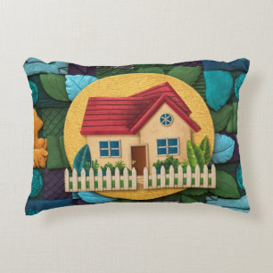 Cosy Home Icon Pattern - Throw Pillow Cover