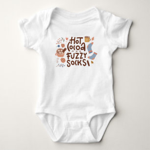 Cosy Hot Cocoa and Fuzzy Socks Design Baby Bodysuit