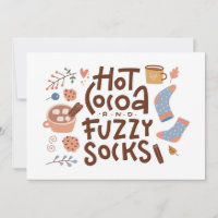 Cosy Hot Cocoa and Fuzzy Socks Design
