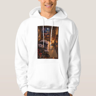 cosy hotel room hoodie