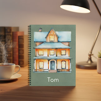 Cosy House Notebook – Warm Watercolor Home Design