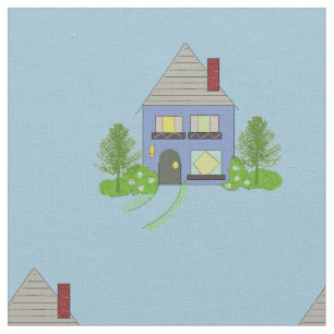 Cosy Houses Fabric