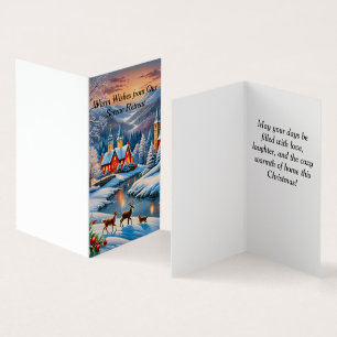 Cosy houses in winter