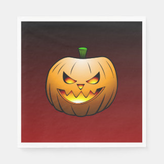 Cosy Jack o'lantern Halloween Pumpkin Napkin