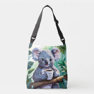 Cosy Jungle Koala Coffee Crossbody Bag