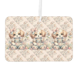 Cosy Kawaii Cottagecore Farmcore Puppy Style Car Air Freshener