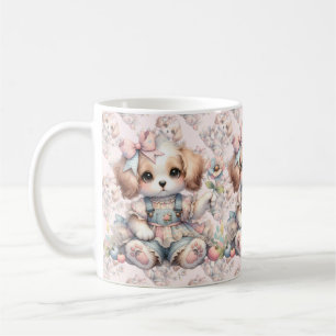 Cosy Kawaii Cottagecore Farmcore Puppy Style Coffee Mug