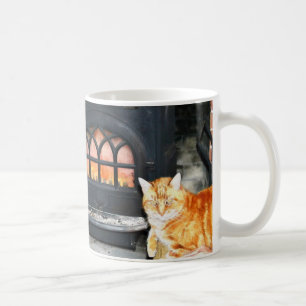 Cosy Kitty By Fire Mug