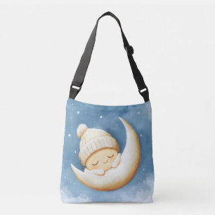 Cosy Knit Nap Cresent Moon Crossbody Bag