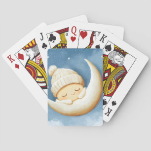 Cosy Knit Nap Cresent Moon Playing Cards