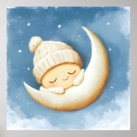 Cosy Knit Nap Cresent Moon