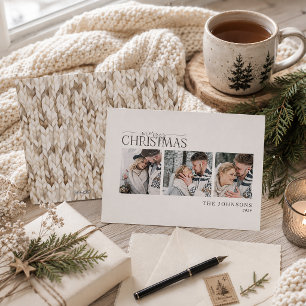 Cosy Knit Newlywed Christmas Photo Holiday Card