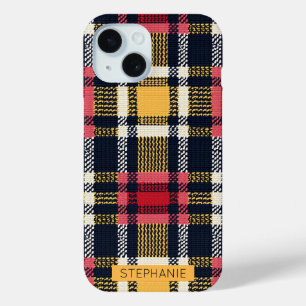 Cosy Knit Patchwork - Vintage Boho Autumn Style 3 iPhone 15 Case