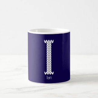 Cosy Knitted Alphabet Letter I Coffee Mug