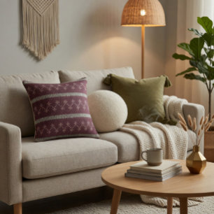 Cosy Knitted Pattern Decorative Pillow