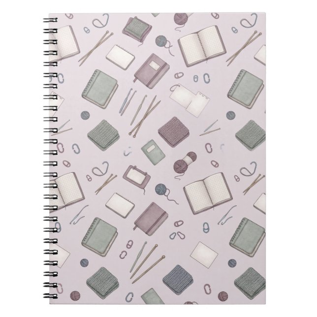 Cosy Knitting Journal & Crochet Planner Pattern (Front)