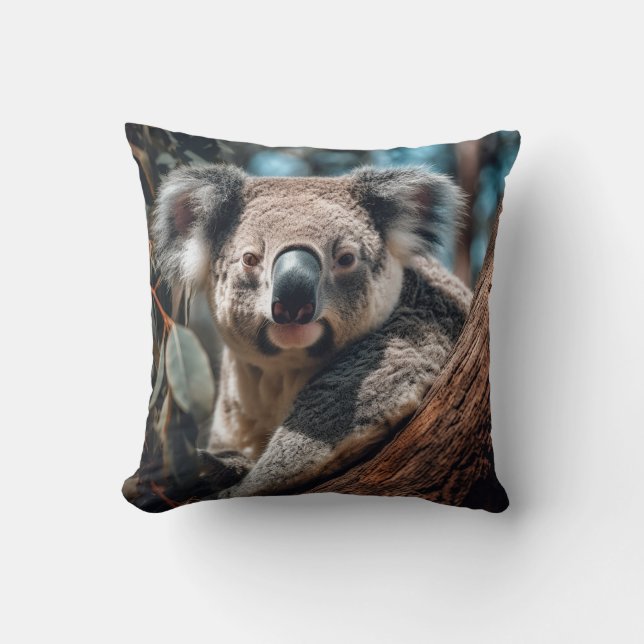 Cosy Koala: Australian Wildlife Cushion (Front)