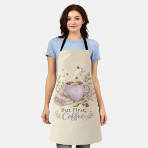 Cosy Lavender Watercolor Coffee Apron