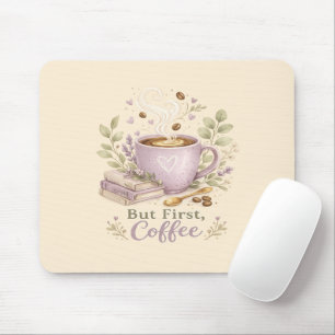 Cosy Lavender Watercolor Coffee Mouse Pad