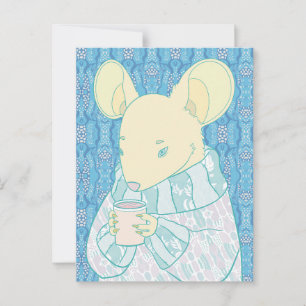 Cosy Little Rat Postcard