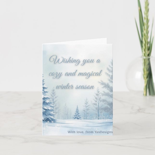 Cosy & Magical Winter Wonderland Gift Card (Front)