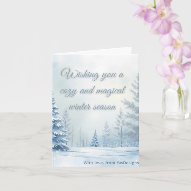 Cosy & Magical Winter Wonderland Gift Card (Orchid)