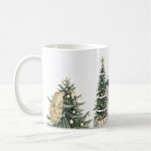 Cosy Merry Christmas Paper Plate with Winter Coffee Mug