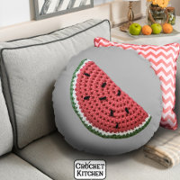 Cosy Minimal Grandma Vibe Crochet Watermelon Fruit