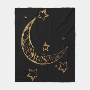 Cosy Moon n' Back Fleece Blanket