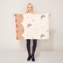 Cosy Moonlit Dreams Fleece Blanket