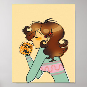 Cosy Morning Coffee Mood Art Poster