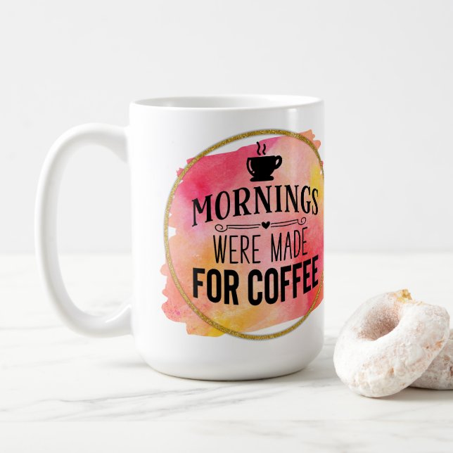 Cosy Morning Vibes Coffee Mug (With Donut)