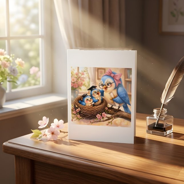 Cosy Nest Graduation Folded Greeting Card (Creator Uploaded)