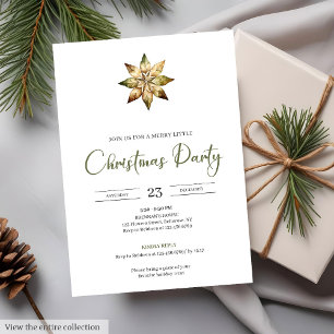 Cosy Neutral Earthy Minimalist Watercolor Holiday  Invitation