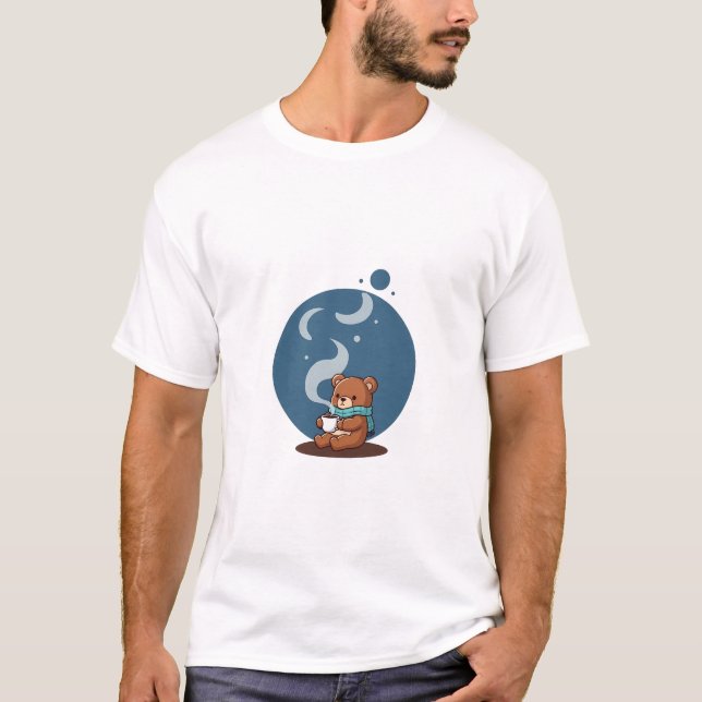 Cosy Night Bear T-Shirt (Front)