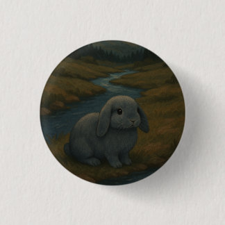 Cosy Night Bunny 3 Cm Round Badge