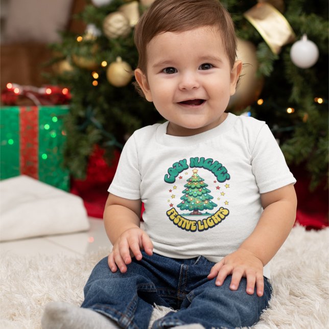 Cosy Nights, Festive Lights Christmas Tree Toddler T-Shirt (Creator Uploaded)