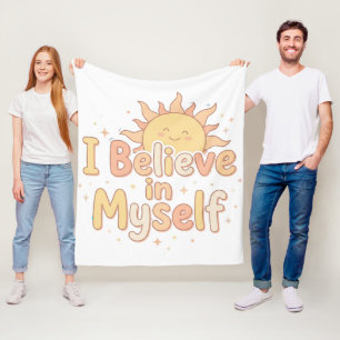 Cosy Nursery Motivation Quote for Little Dreamers Fleece Blanket