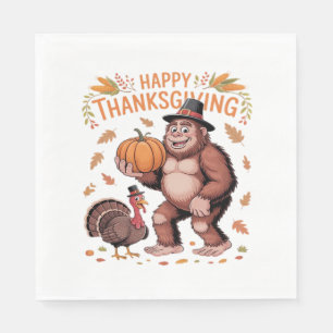 Cosy October Autumn Pumpkins Oversized T-Shirt Napkin