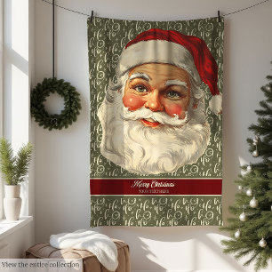 Cosy Old Time Santa Claus Blanket for Family
