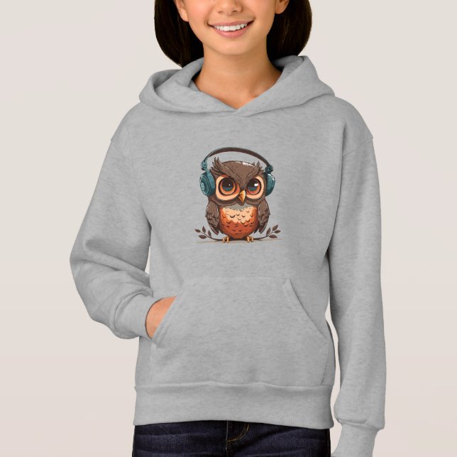 Cosy Owl with Headphones (Front)