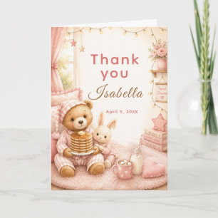 Cosy Pajama Birthday Thank You Card