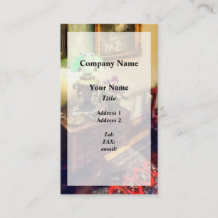 Cosy Parlour with Flower Petal Lamp Business Card