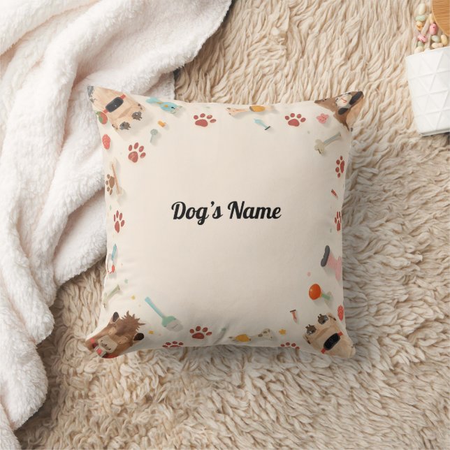 Cosy Paws & Personalised Pup Pillow (Blanket)