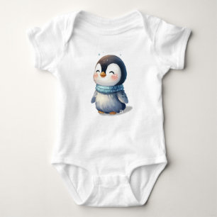 Cosy Penguin Baby Bodysuit