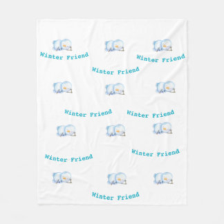  Cosy Penguin Fleece Blanket