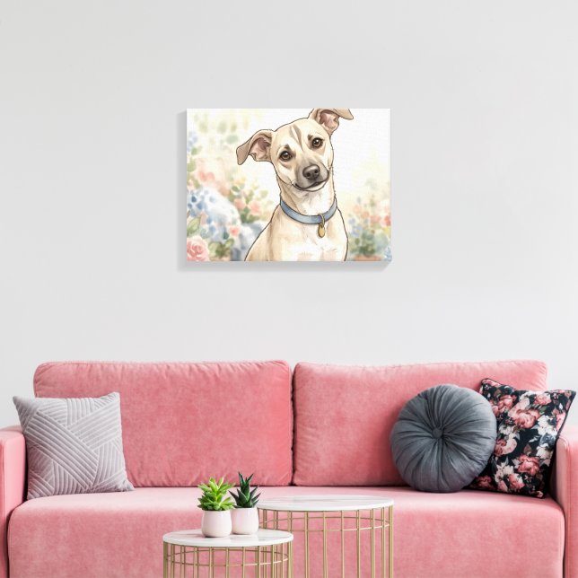 Cosy Pet Lover Design LinaPawStudio Canvas Print (Insitu(LivingRoom))