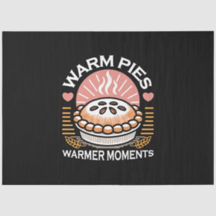 Cosy Pie Illustration: Warm Pies Warmer Moments Tissue Paper