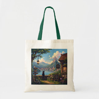 Cosy Pixel Fantasy Riverside Tote Bag